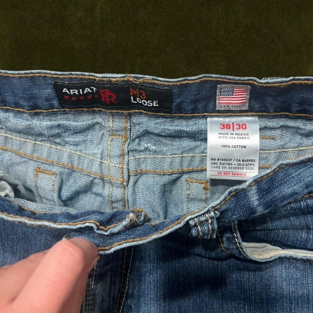 Ariat M3 Loose FR Work Jeans 38x30 (Modern 38) - Picture 3 of 7